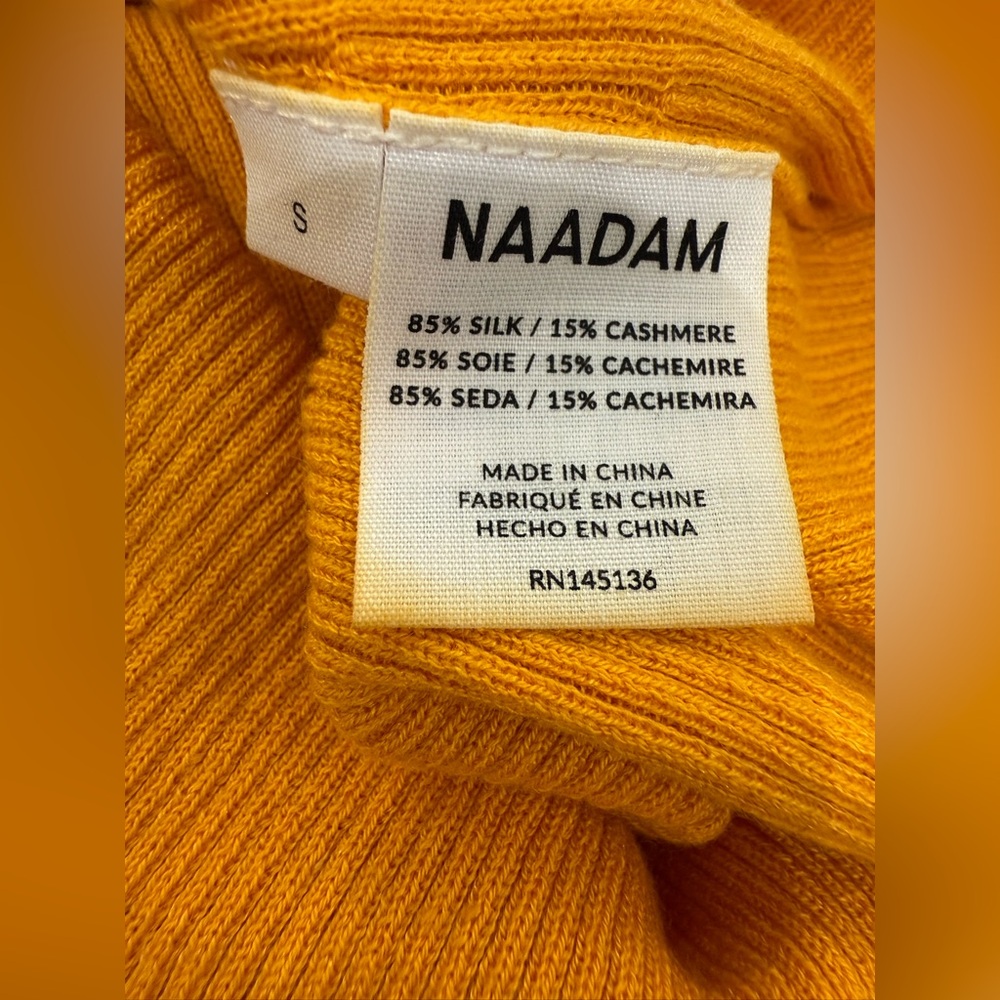 NAADAM Silk and Cashmere Ribbed tank size S - Picture 4 of 5